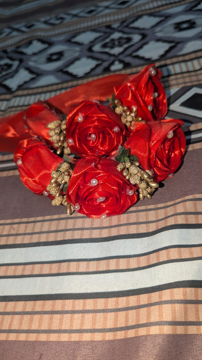 Handmade ribbon gajra set