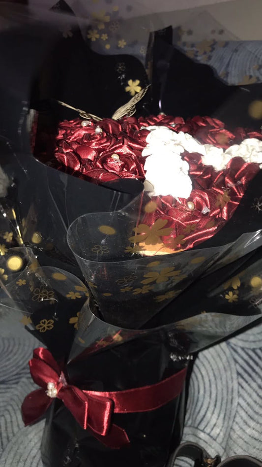 Customize ribbon flower bouqet