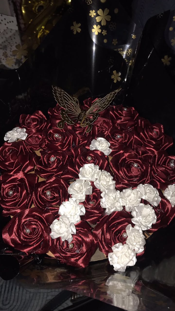 Customize ribbon flower bouqet