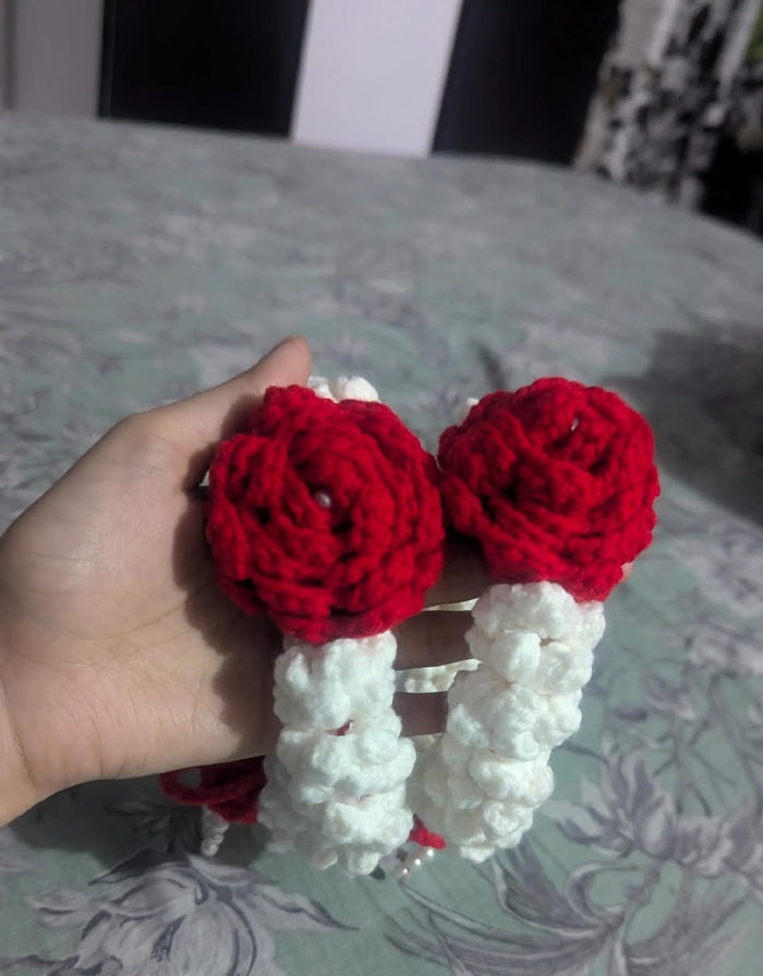 Handmade crochet gajra